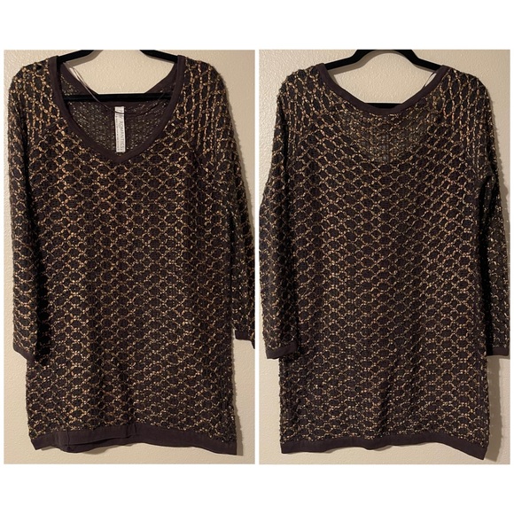 FREE PEOPLE New Romantics Joan of Arc Dress Bronze - Picture 2 of 4